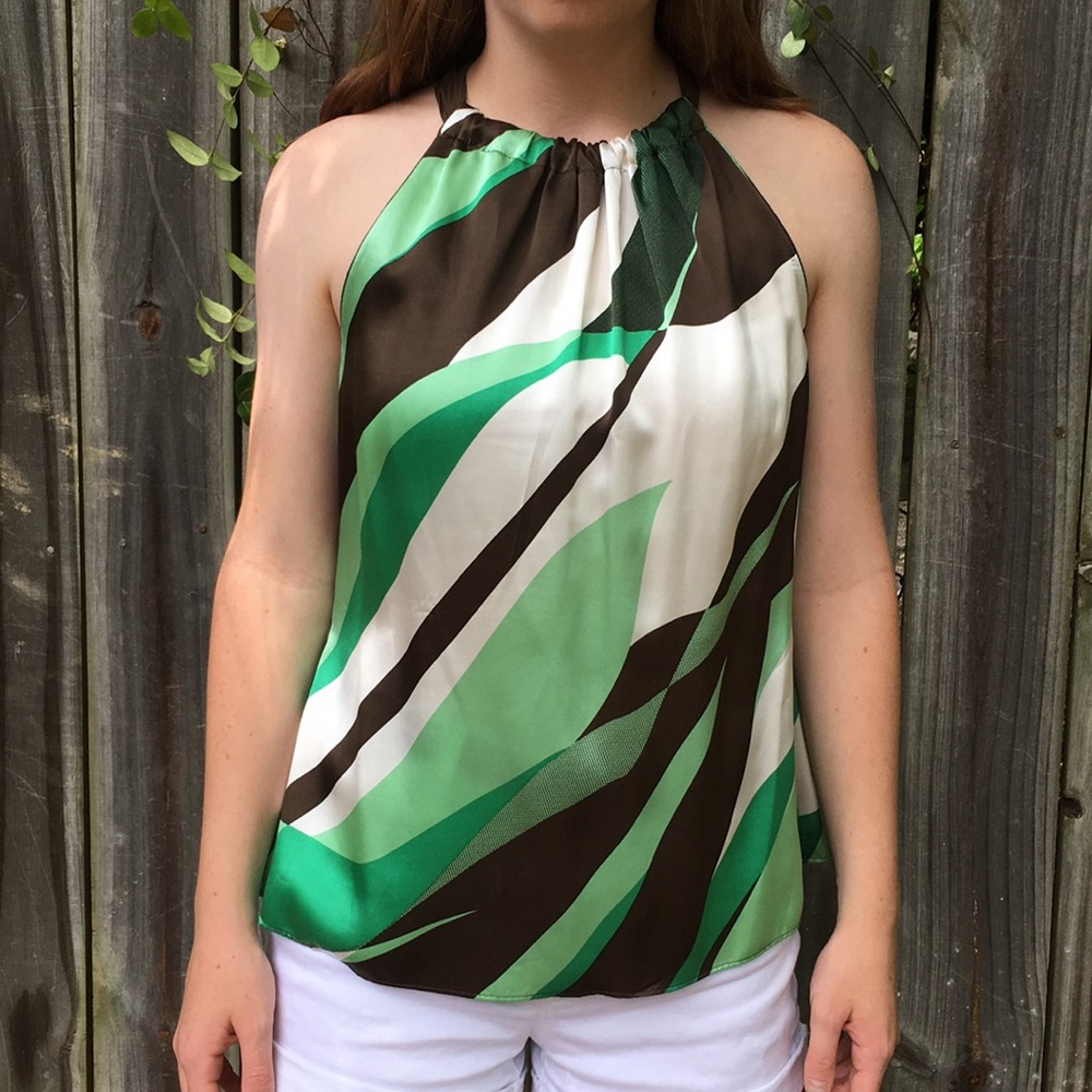 Silk Halter-neck Blouse